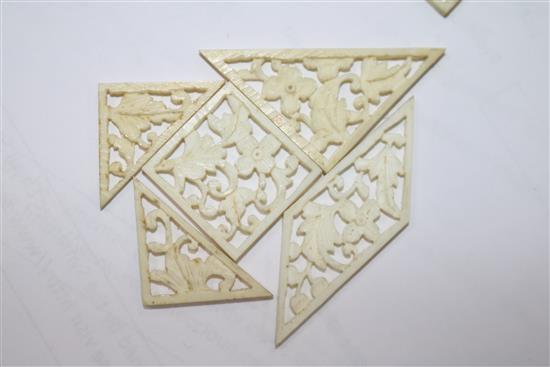 A Chinese ivory tangram puzzle